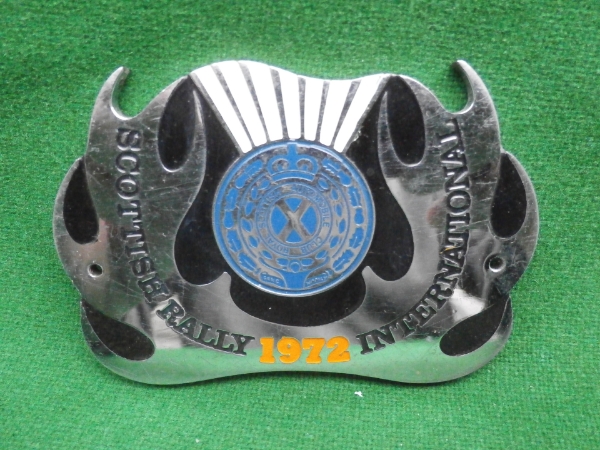 Picture of Scottish rally 1972 grill badge