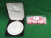 Picture of Cyprus rally 1972 competitors medal and identity badge (car 2)