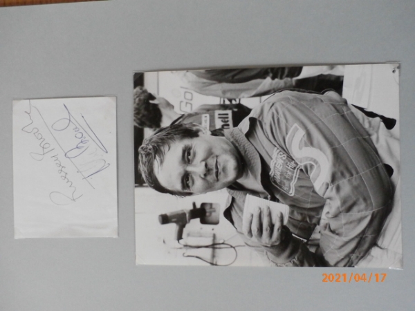 Picture of Russell Brooks & Mike Broad autograph + press photo