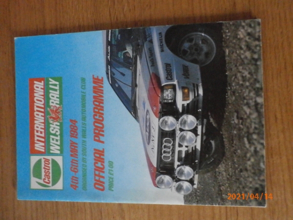 Picture of Welsh Rally 1984 official programme
